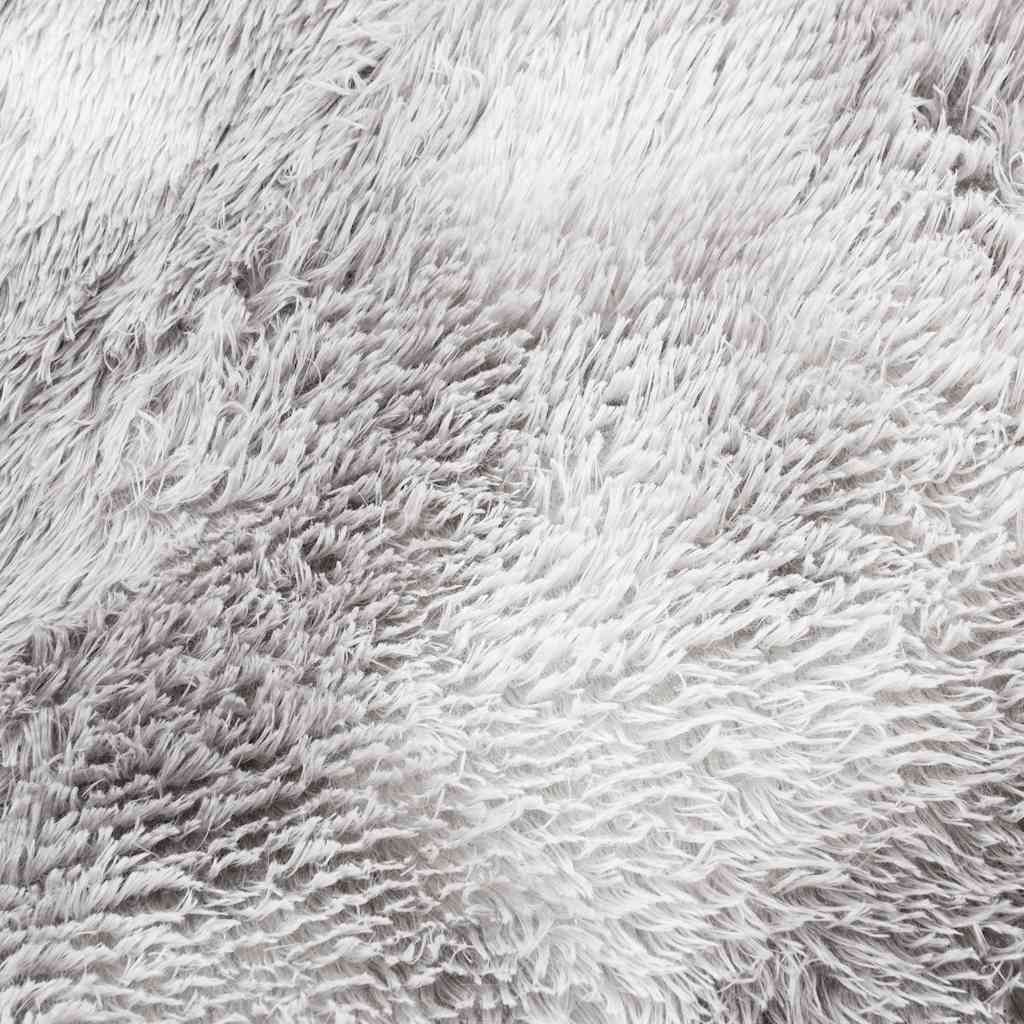 Teppich Shaggy Hochflor NAVARRA Silbergrau 120x170 cm Polyester
